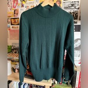 Vintage Milano Design Group Dark Green Mock neck Sweater M